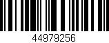 Código de barras (EAN, GTIN, SKU, ISBN): '44979256'