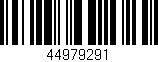 Código de barras (EAN, GTIN, SKU, ISBN): '44979291'