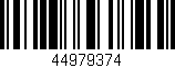Código de barras (EAN, GTIN, SKU, ISBN): '44979374'