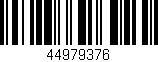 Código de barras (EAN, GTIN, SKU, ISBN): '44979376'
