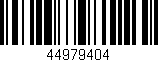 Código de barras (EAN, GTIN, SKU, ISBN): '44979404'