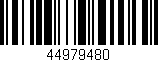 Código de barras (EAN, GTIN, SKU, ISBN): '44979480'