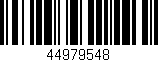 Código de barras (EAN, GTIN, SKU, ISBN): '44979548'