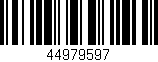 Código de barras (EAN, GTIN, SKU, ISBN): '44979597'