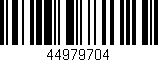 Código de barras (EAN, GTIN, SKU, ISBN): '44979704'