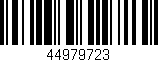 Código de barras (EAN, GTIN, SKU, ISBN): '44979723'