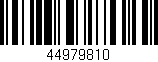 Código de barras (EAN, GTIN, SKU, ISBN): '44979810'