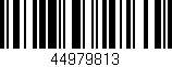 Código de barras (EAN, GTIN, SKU, ISBN): '44979813'
