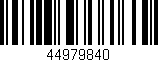 Código de barras (EAN, GTIN, SKU, ISBN): '44979840'