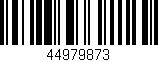 Código de barras (EAN, GTIN, SKU, ISBN): '44979873'