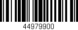 Código de barras (EAN, GTIN, SKU, ISBN): '44979900'