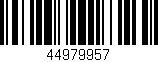 Código de barras (EAN, GTIN, SKU, ISBN): '44979957'