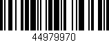 Código de barras (EAN, GTIN, SKU, ISBN): '44979970'