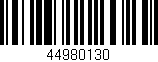 Código de barras (EAN, GTIN, SKU, ISBN): '44980130'