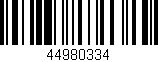 Código de barras (EAN, GTIN, SKU, ISBN): '44980334'