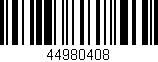 Código de barras (EAN, GTIN, SKU, ISBN): '44980408'