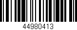 Código de barras (EAN, GTIN, SKU, ISBN): '44980413'