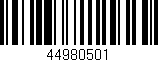 Código de barras (EAN, GTIN, SKU, ISBN): '44980501'