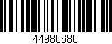 Código de barras (EAN, GTIN, SKU, ISBN): '44980686'