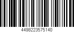 Código de barras (EAN, GTIN, SKU, ISBN): '4498223575140'
