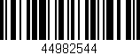Código de barras (EAN, GTIN, SKU, ISBN): '44982544'