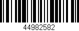 Código de barras (EAN, GTIN, SKU, ISBN): '44982582'