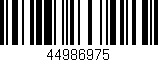 Código de barras (EAN, GTIN, SKU, ISBN): '44986975'