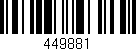 Código de barras (EAN, GTIN, SKU, ISBN): '449881'