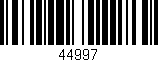 Código de barras (EAN, GTIN, SKU, ISBN): '44997'