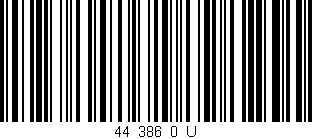 Código de barras (EAN, GTIN, SKU, ISBN): '44_386_0_U'