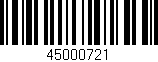 Código de barras (EAN, GTIN, SKU, ISBN): '45000721'