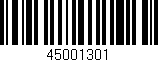 Código de barras (EAN, GTIN, SKU, ISBN): '45001301'