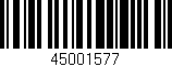Código de barras (EAN, GTIN, SKU, ISBN): '45001577'
