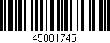 Código de barras (EAN, GTIN, SKU, ISBN): '45001745'