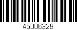 Código de barras (EAN, GTIN, SKU, ISBN): '45006329'