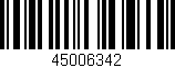 Código de barras (EAN, GTIN, SKU, ISBN): '45006342'