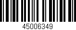 Código de barras (EAN, GTIN, SKU, ISBN): '45006349'