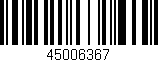 Código de barras (EAN, GTIN, SKU, ISBN): '45006367'
