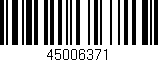 Código de barras (EAN, GTIN, SKU, ISBN): '45006371'
