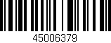 Código de barras (EAN, GTIN, SKU, ISBN): '45006379'