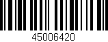 Código de barras (EAN, GTIN, SKU, ISBN): '45006420'