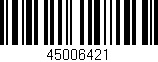 Código de barras (EAN, GTIN, SKU, ISBN): '45006421'