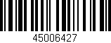 Código de barras (EAN, GTIN, SKU, ISBN): '45006427'