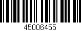 Código de barras (EAN, GTIN, SKU, ISBN): '45006455'