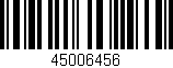 Código de barras (EAN, GTIN, SKU, ISBN): '45006456'