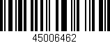 Código de barras (EAN, GTIN, SKU, ISBN): '45006462'