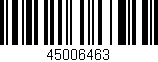 Código de barras (EAN, GTIN, SKU, ISBN): '45006463'