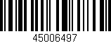 Código de barras (EAN, GTIN, SKU, ISBN): '45006497'