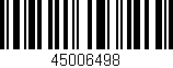 Código de barras (EAN, GTIN, SKU, ISBN): '45006498'