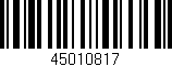 Código de barras (EAN, GTIN, SKU, ISBN): '45010817'